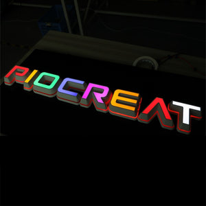 Custom 3D printing LED letters