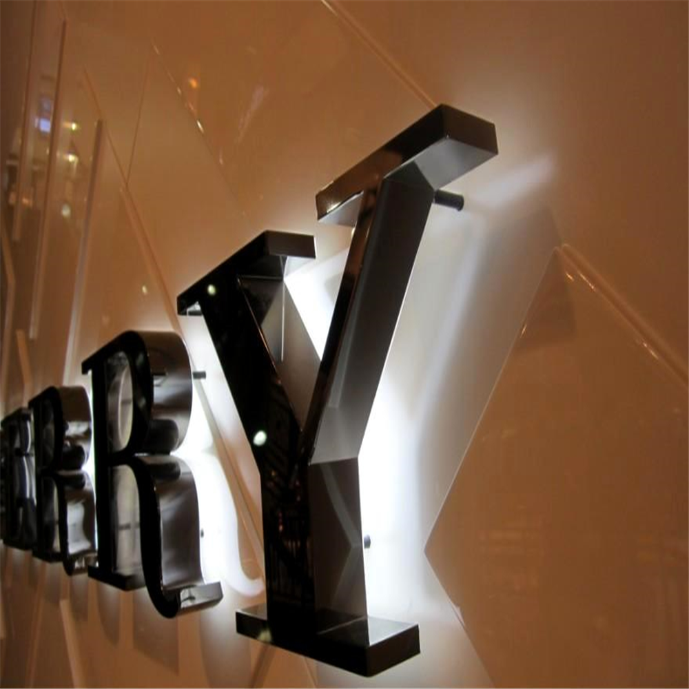 Rear Lit Stainless Steel LED Letters